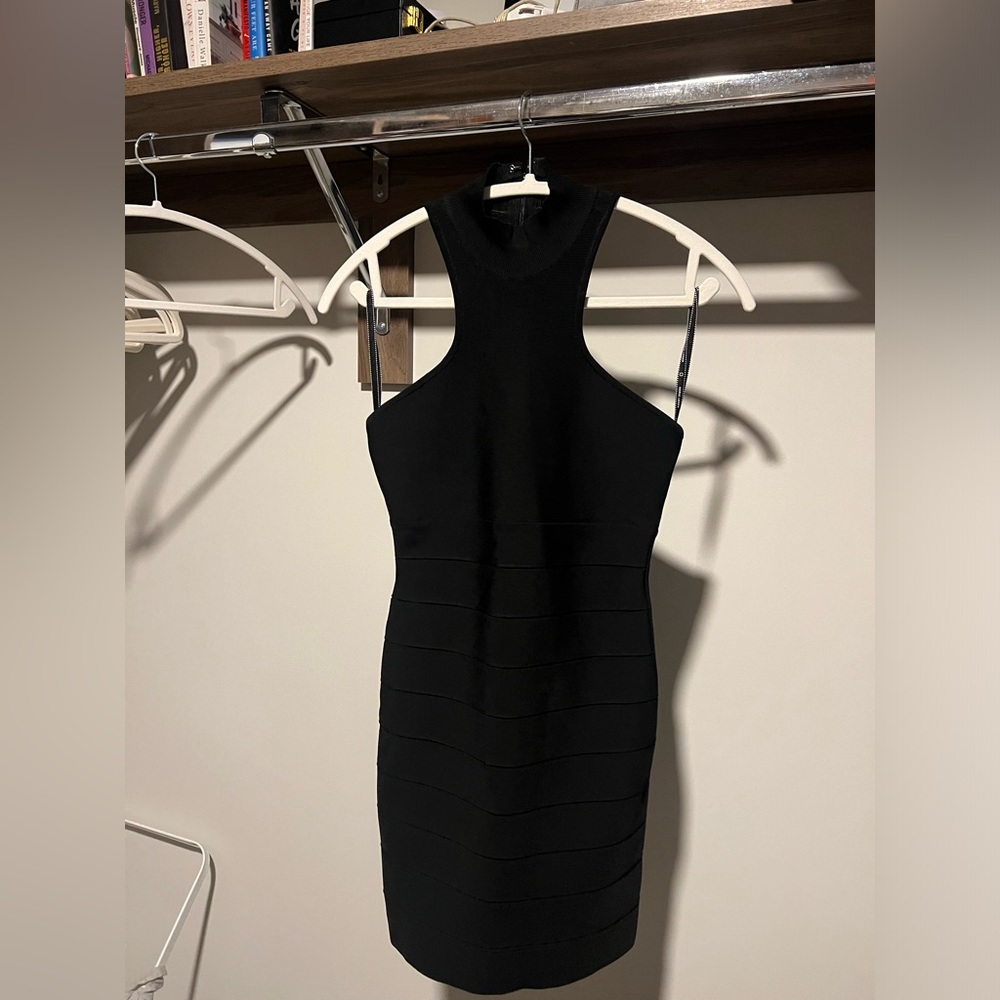 Herve Leger Icon Racer Back Mini Dress
